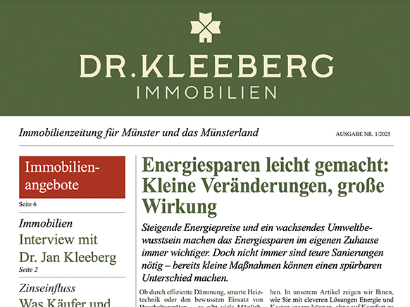 Ihre Immobilienzeitung für Münster und das Münsterland 1/2025